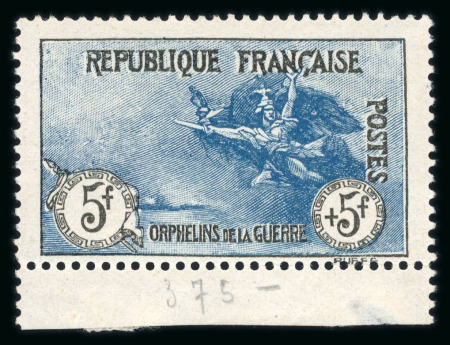 Stamp of France » Émissions à partir de 1900 1917, Orphelins Y&T n°148 à 155, la 1ère série complète
