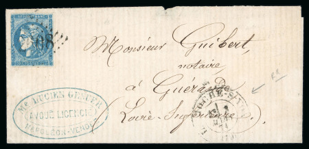 Stamp of France » Collections 1870, Émission de Bordeaux, restant de collection montée