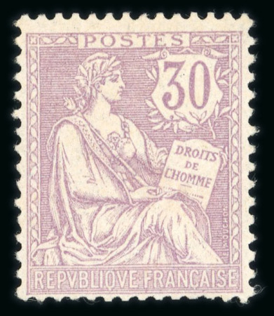 Stamp of France » Émissions à partir de 1900 1900-1902, lot au type Mouchon avec Y&T n° 113 **,