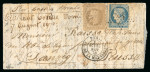 Stamp of France » Ballons Montés 1870, Lettre par Ballon Monté "Le Général Uhrich" à
