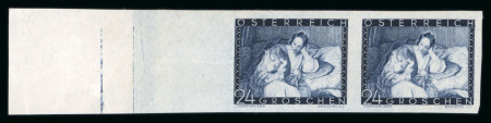 Stamp of Austria » 1st. Republic Austria Österreich 1935 Muttertagsmarke in waagr. Paar UNGEZÄHNT **