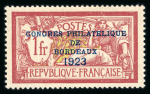 Stamp of France » Émissions à partir de 1900 1923, Merson Y&T n°182, surcharge Congrès Philatélique