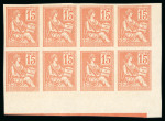 Stamp of France » Émissions à partir de 1900 1900, Mouchon Y&T n°115, essai de couleur du 15c en