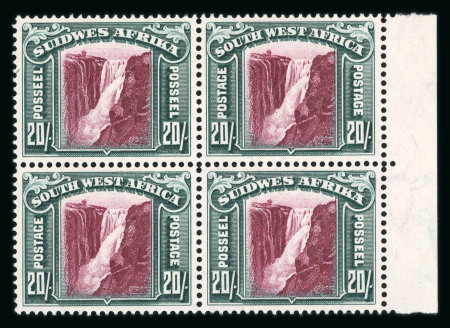 Stamp of South West Africa South West Africa 1931 Airs & Pictorial marginal imprint blocks 4 mnh,