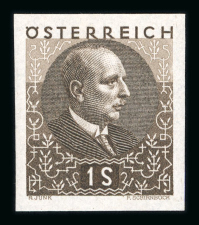 Stamp of Austria » 1st. Republic Austria Österreich 1930 Miklas ungezähnt