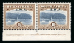 Stamp of South West Africa SWA 1927-30 1/- pictorial missing stop pair mnh