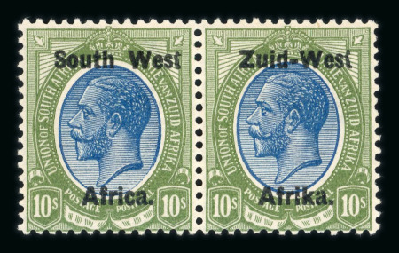 Stamp of South West Africa SWA 1923 Type I overprint set of 12 pairs mnh