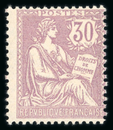 Stamp of France » Émissions à partir de 1900 1902,  Mouchon retouché Y&T n°128, 30c violet, neuf