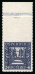 Stamp of Austria » 1st. Republic Austria Österreich 1926 Nibelungen 24g oben ungezähnt