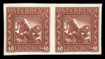 Stamp of Austria » 1st. Republic Austria Österreich 1926 Nibelungen UNGEZÄHNTE Paare