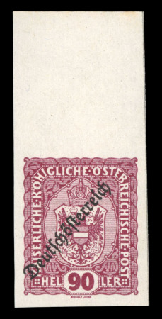 Stamp of Austria » Deutsch-Österreich Austria Österreich 1918-19 Wappenserie kpl. Satz aller bekannten UNGEZÄHNTEN Werte