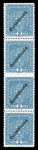 Stamp of Austria » Deutsch-Österreich Austria Österreich 1919 Wappen 2K grl'blau in senkr. Viererstreifen mit Paar in der Mitte UNGEZÄHNT