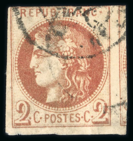 Stamp of France » Emission de Bordeaux 1870 1863-1876, ensemble de 4 timbres classiques second