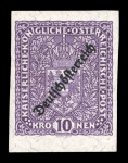 Stamp of Austria » Deutsch-Österreich Austria Österreich 1919 Wappen 3K und 10K ungezähnt