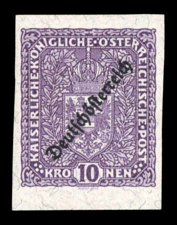 Stamp of Austria » Deutsch-Österreich Austria Österreich 1919 Wappen 3K und 10K ungezähnt