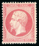 Stamp of France » Empire 1853-1862 1862, Napoléon dentelé Y&T n°24c 80c rose clair neuf