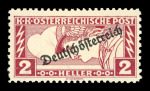 Stamp of Austria » Deutsch-Österreich Austria Österreich 1919 Eilmarken 2H + 5H in Mischzähnung 12 1/2 : 11 1/2, **
