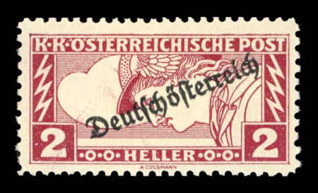 Stamp of Austria » Deutsch-Österreich Austria Österreich 1919 Eilmarken 2H + 5H in Mischzähnung 12 1/2 : 11 1/2, **