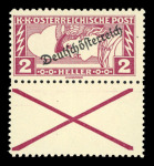 Stamp of Austria » Deutsch-Österreich Austria Österreich 1919 Eilmarken 2H + 5H mit Andreaskreuz in Mischzähnung 11 1/2 : 12 1/2, **