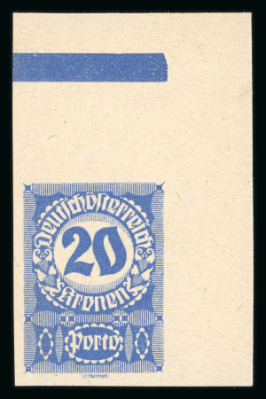 Stamp of Austria » Postage Dues Austria Österreich Portomarken Deutschösterreich 1919-20 ungezähnt