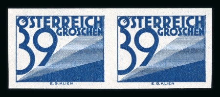 Stamp of Austria » Postage Dues Austria Österreich Portomarken 1. Republik 39g UNGEZ. Paar   RR!!
