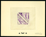 Stamp of Colonies françaises » Monaco 1953, Taxe Y&T n°44/45, ensemble de 4 épreuves de couleurs