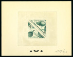 Stamp of Colonies françaises » Monaco 1953, Taxe Y&T n°50/51, ensemble de 4 épreuves de couleurs
