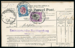Stamp of South West Africa SWA 1917 forerunner parcel piece Swakopmund to Windhuk
