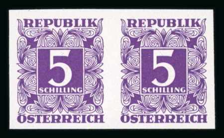 Stamp of Austria » Postage Dues Austria Österreich Portomarken 2. Republik 1949-57 ungezähnt