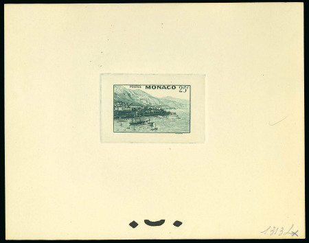 Stamp of Colonies françaises » Monaco 1948, Vue de la Principauté Y&T n°313, ensemble de