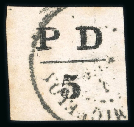 Stamp of Colonies françaises » St. Pierre et Miquelon 1886, type "payé à destination"  5c Y&T n° 16 oblitéré