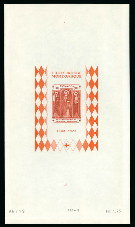 Stamp of Colonies françaises » Monaco 1973, Ensemble de 2 blocs Croix-Rouge Y&T n°7 neufs