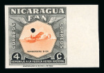 Stamp of Nicaragua Nicaragua 1954 National air force Waterlow & Sons imperf proofs