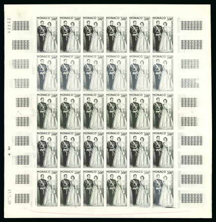 Stamp of Colonies françaises » Monaco 1954-1992, dans un classeur pour feuilles, exceptionnel