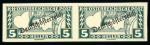 Stamp of Austria » Deutsch-Österreich Austria Österreich 1919 Eilmarken 2H und 5H in UNGEZÄHNTEN ungebrauchten Paaren