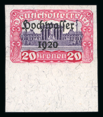 Stamp of Austria » Deutsch-Österreich Austria Österreich 1921 Hochwasser kompletter Satz UNGEZÄHNT vom Unterrand *