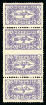 Stamp of Austria » 1st. Republic Austria Österreich 1921 Eilmarke 50H mit ungezähnter Mitte **