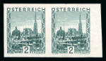 Stamp of Austria » 1st. Republic Austria Österreich 1929-30 Grosse Landschaft -  kpl. Satz UNGEZÄHNT