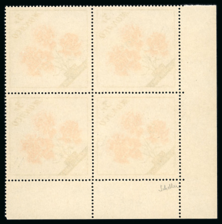 Stamp of Colonies françaises » Monaco 1960, "Oeillet Princesse Grasse" Y&T n°515, bloc de