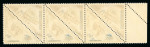 Stamp of Colonies françaises » Monaco 1956, taxe surchargé Y&T n°461/462, bande de 3 timbres