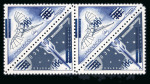 Stamp of Colonies françaises » Monaco 1956, taxe surchargé Y&T n°467/468, bande de 2 paires