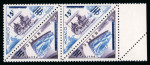 Stamp of Colonies françaises » Monaco 1956, taxe surchargé Y&T n°461/462, variété n°462 "sans