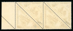 Stamp of Colonies françaises » Monaco 1956, taxe surchargé Y&T n°461/462, variété n°462 "sans