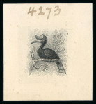 Stamp of North Borneo 1909-23 group of 10 vignette die proofs in black on wove paper
