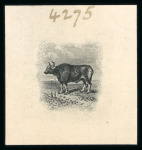 Stamp of North Borneo 1909-23 group of 10 vignette die proofs in black on wove paper