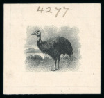 Stamp of North Borneo 1909-23 group of 10 vignette die proofs in black on wove paper