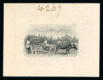 Stamp of North Borneo 1909-23 group of 10 vignette die proofs in black on wove paper