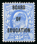 Stamp of Great Britain » Officials Board of Education: 1902 2 1/2d ultramarine mint o.g.