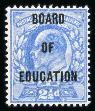 Stamp of Great Britain » Officials Board of Education: 1902 2 1/2d ultramarine mint o.g.