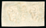 Stamp of Great Britain » 1840 2d Blue (ordered by plate number) 1840 2d blue pl2 IK-IL used pair